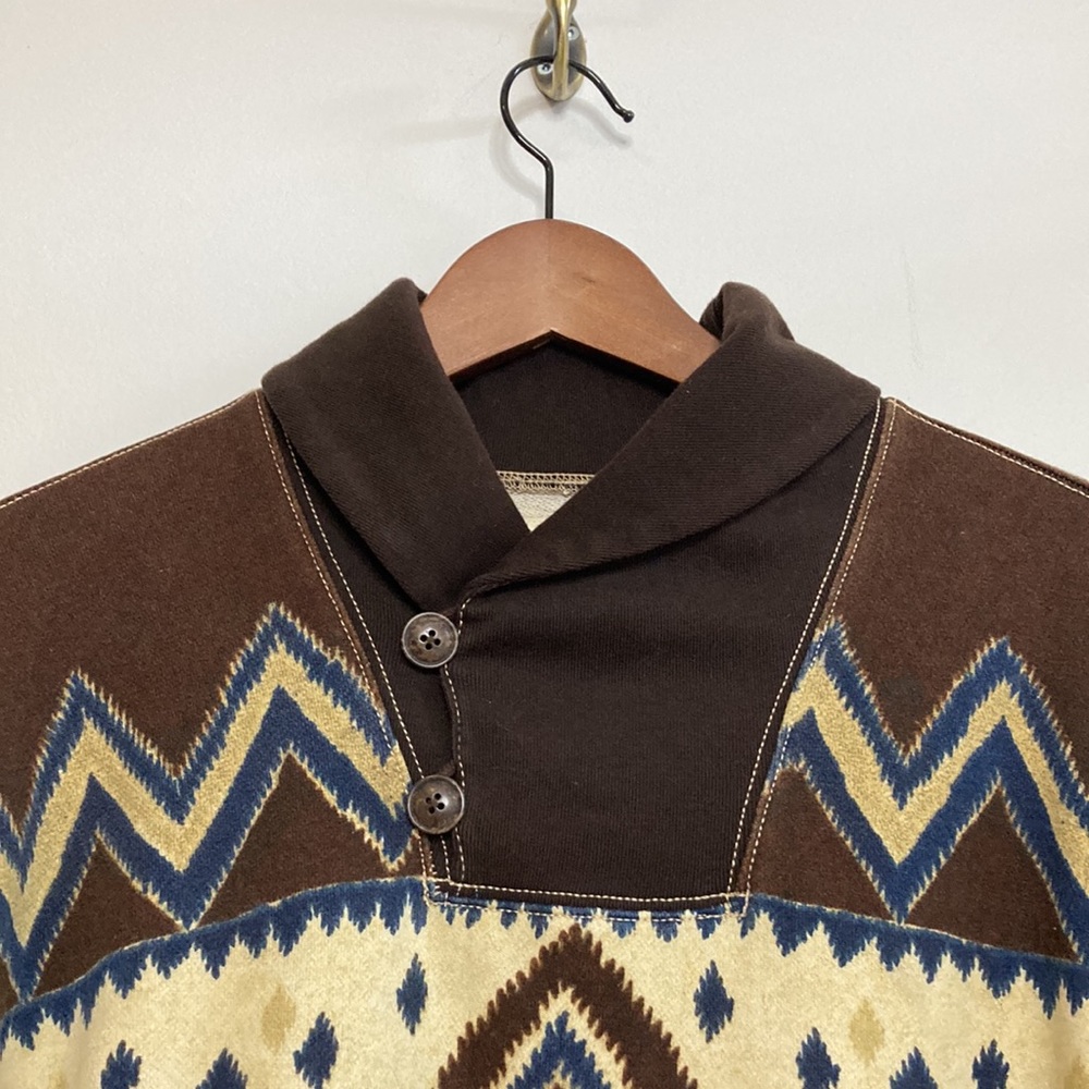 Men's Brown Patterned Shirt - Picture 3 of 12
